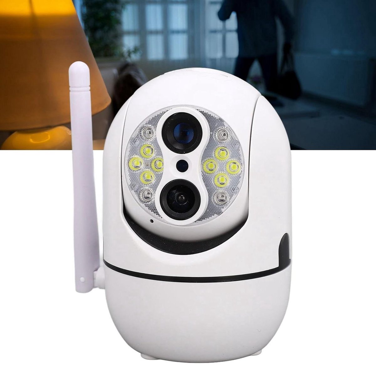 Draadloze Buitencamera - Beveiligingscamera WiFi - Huis Beveiligen - Tweeweg Audio - IP66 Waterdicht - Wit