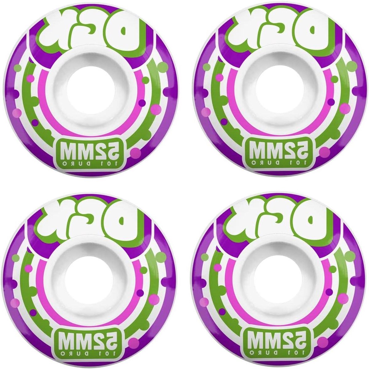 Skateboard Wielen Lolli wielen Skateboarden Set van 4 52 mm null