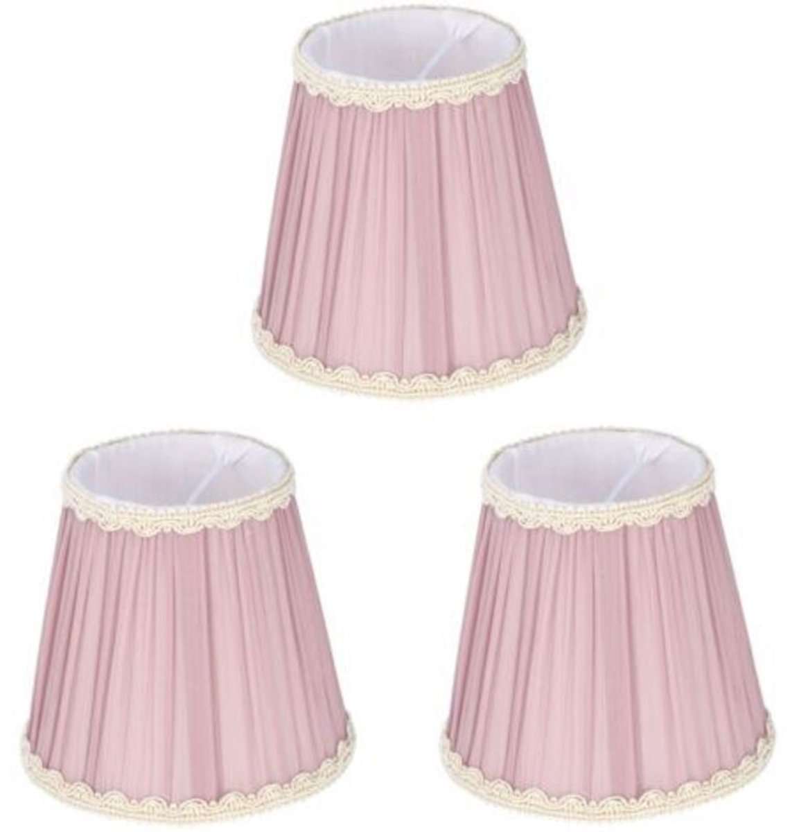 Opklikbare E14 stoffen lampenkap, 3 stuks, geschikt voor kandelaarkroonluchters, wandlampen, tafellampen en interieurdecoratie (lichtpaars).