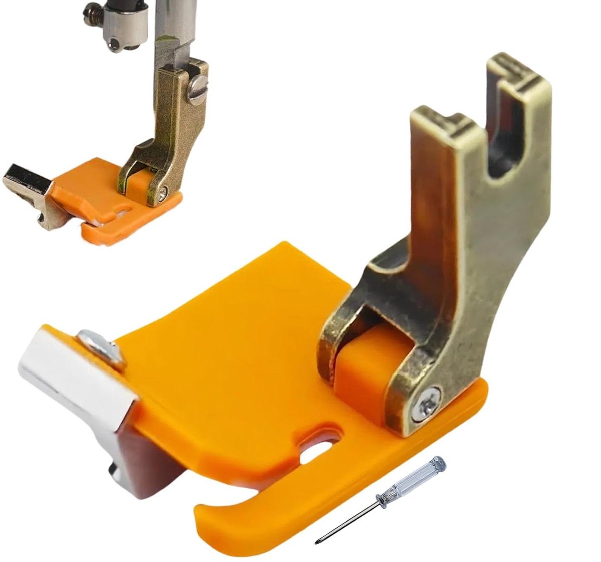 Naaimachine Voet - Verstelbare Zoom - Strakke Hems - Universele Pasvorm - 3.7 cm - Oranje