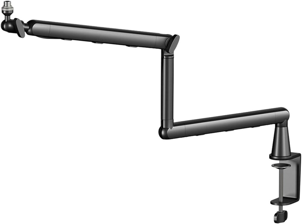 Microfoon Boomarm - Microfoon Statief - Audio Opnames - 360 Graden Draaibaar - 64 cm Lengte - Zwart