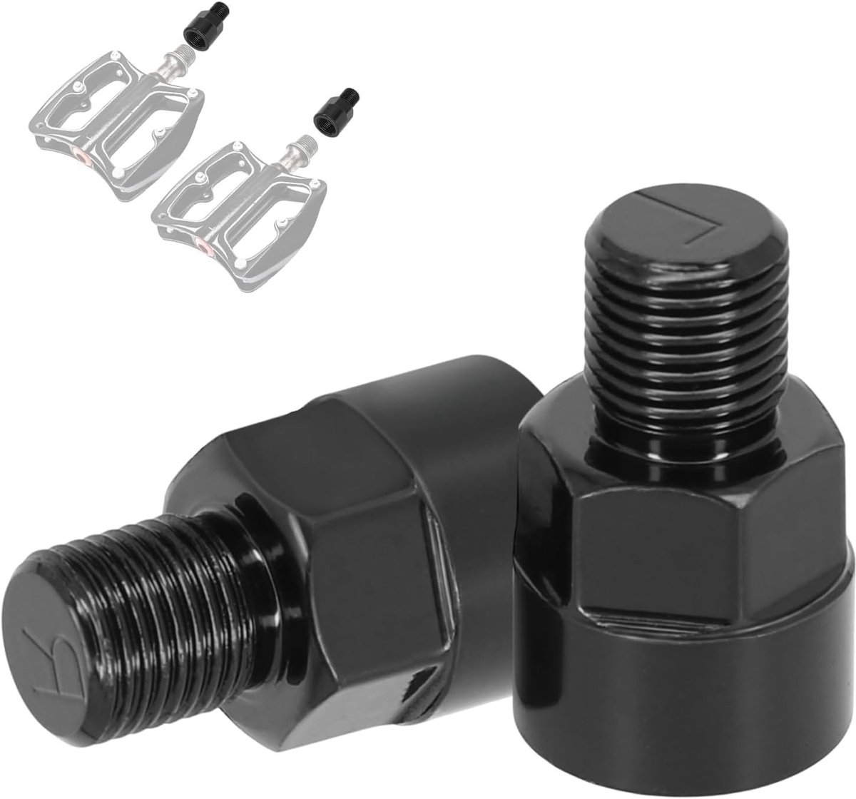 Bicycle Pedal Adapters 1/2 naar 9/16" Aluminium Extenders voor MTB en Wegfietsen met Schroefdraad