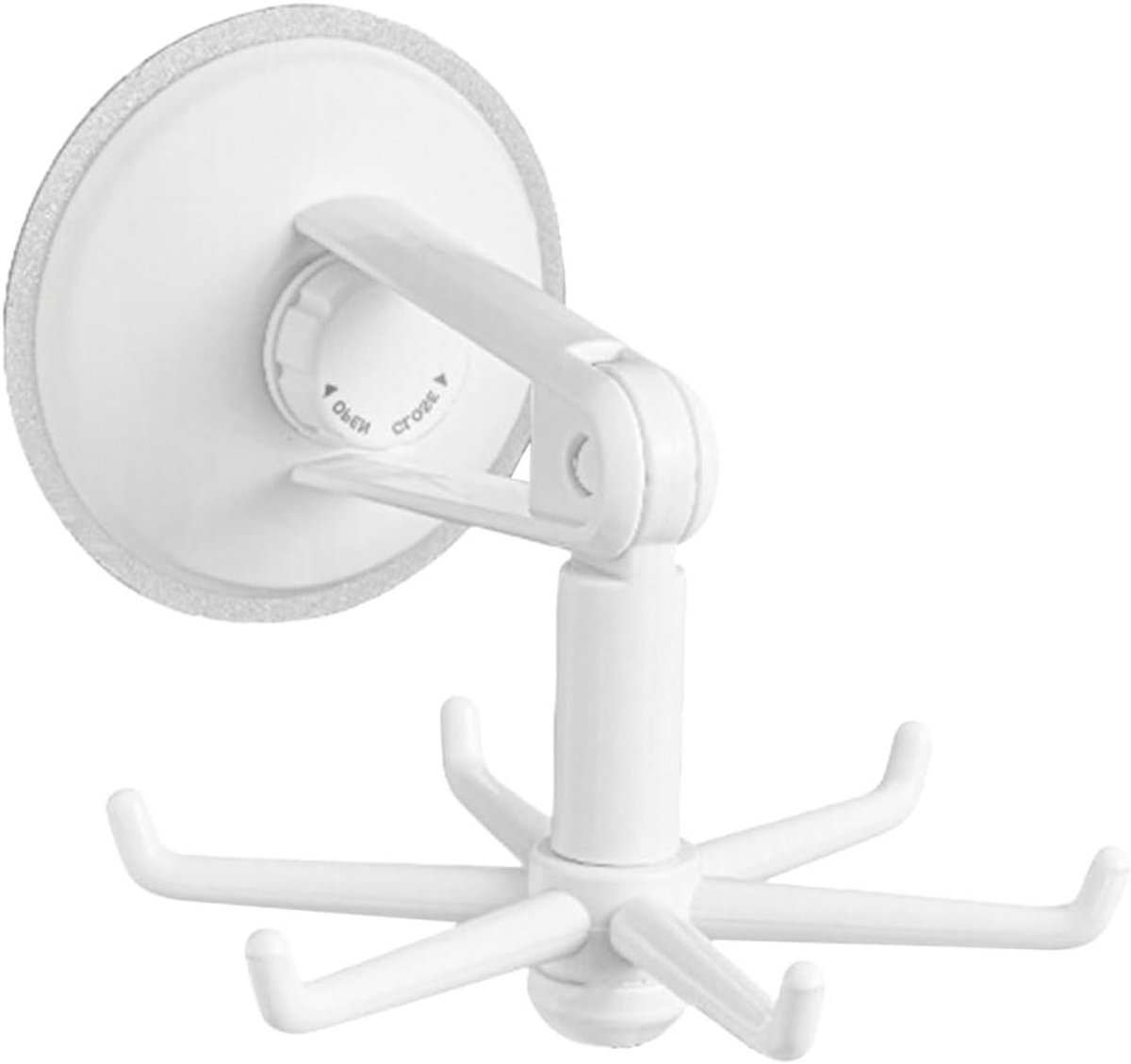 Keukenhaken - Opbergers Haken - Keuken Organiseren - 360 Graden Draaibaar - 21 cm - Wit