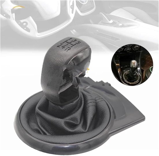 Schakelpook Knop - Versnellingshendel Handvat - Auto Interieur - Directe Vervanging - 5 Snelheden - Zwart — afbeelding 3