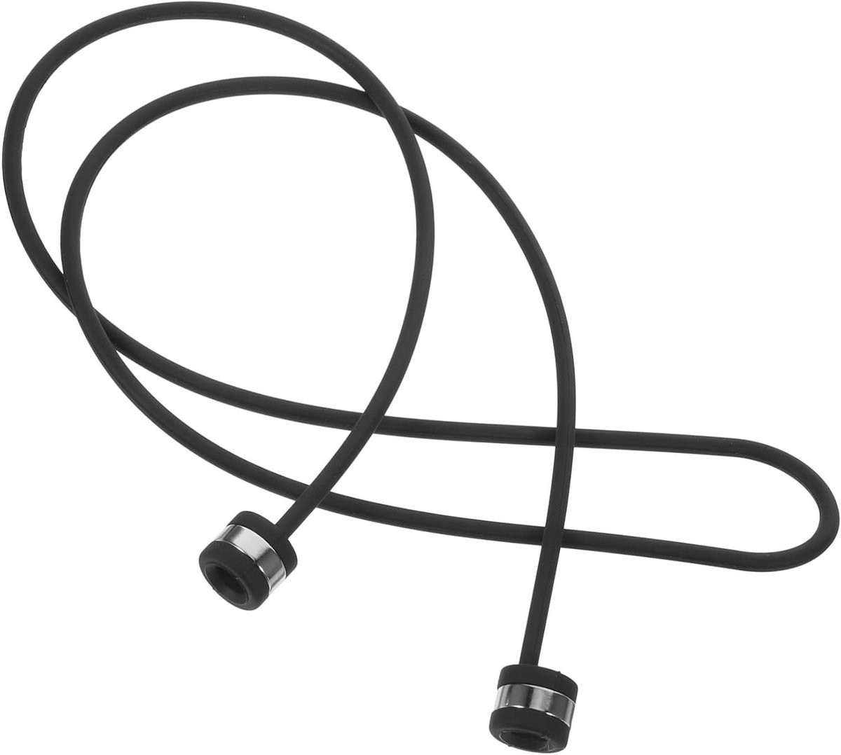 Koptelefoon Houder - Oortelefoon Lanyard - Sporten - Magnetisch Ontwerp - 70 cm - Zwart
