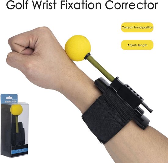 Golf Polsondersteuning - Golf Swing Trainer - Golfswing Verbeteren - Verstelbare 5 Niveaus - 186 cm - Zwart van GOLF — afbeelding 5