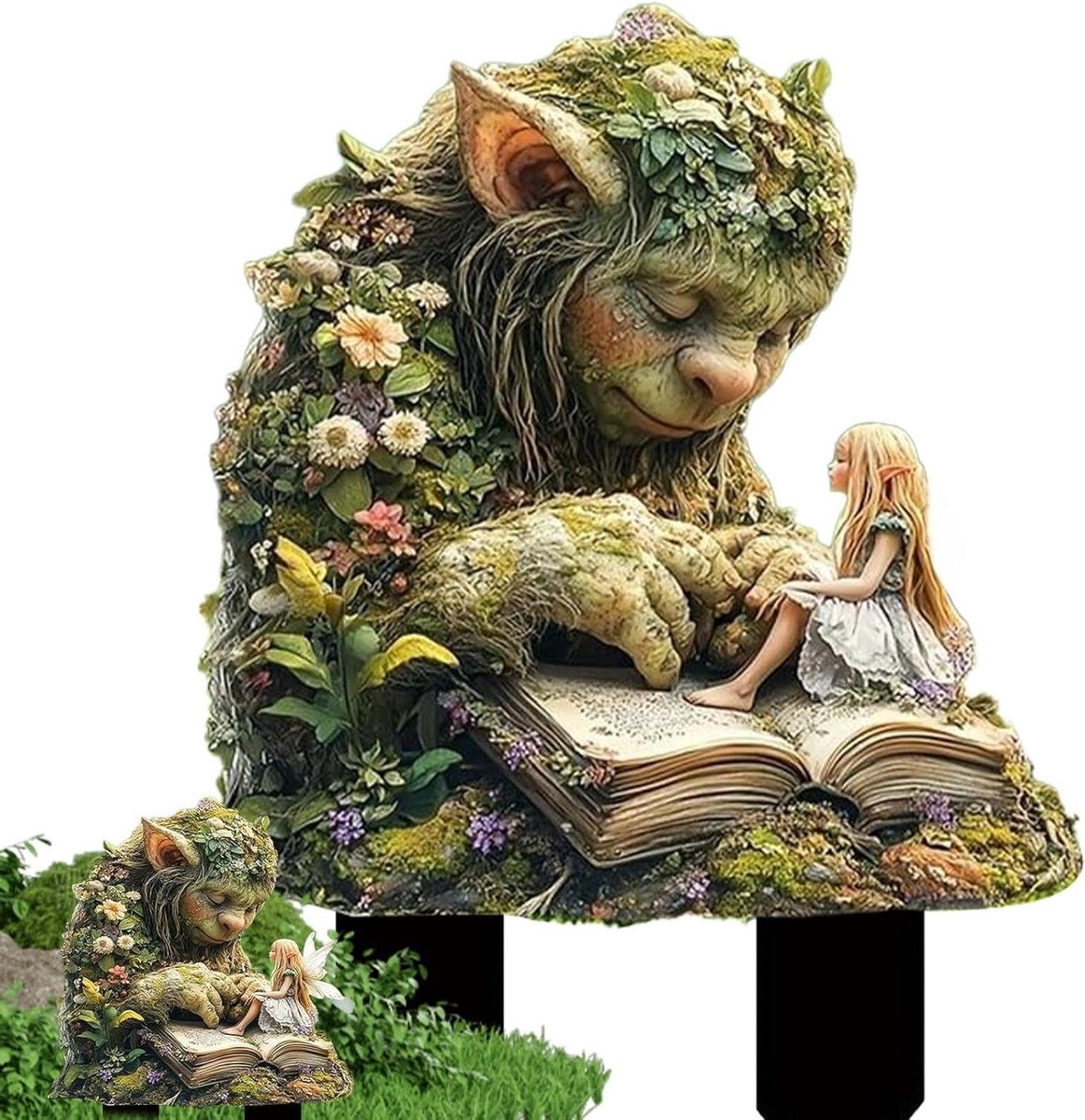 Tuinstekers Acryl Figuur - Tuindecoratie Buiten - Tuin Verfraaien - Weerbestendig Ontwerp - 10x10 mm - Kleurrijk
