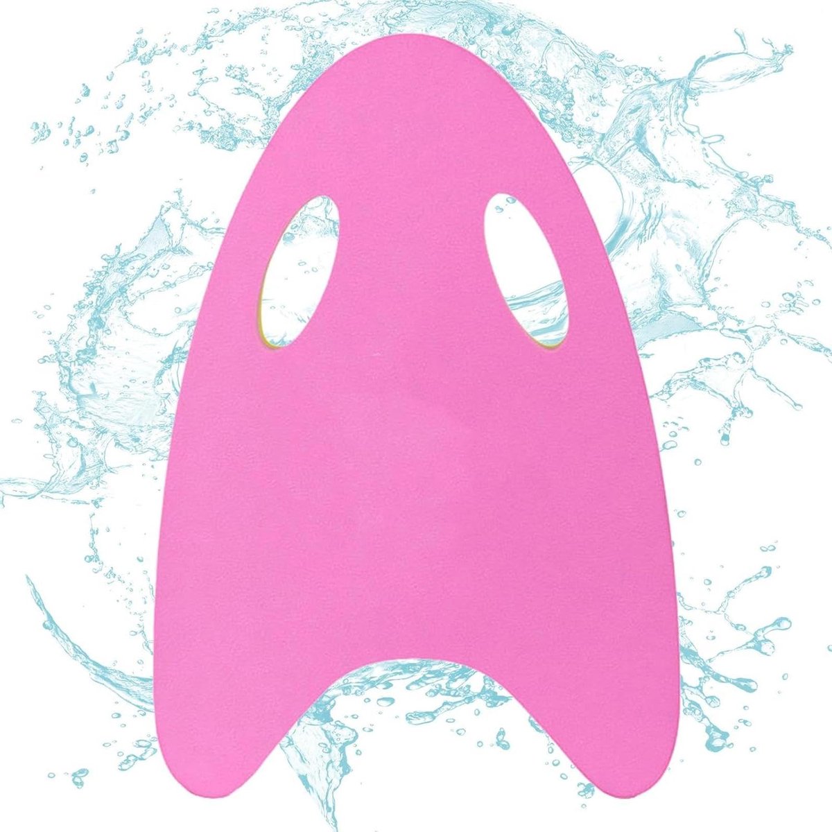 Zwemplank Kinderen - Zwemhulp Beginners - Zwemtraining Verbeteren - Ergonomische Handgreep - 40 x 32 x 2.5 cm - Roze