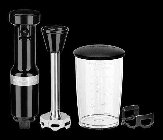 Handmixer - Staafmixer - Keuken Assistent - Krachtige DC-motor - 700 ml Kom - Onyx Zwart — afbeelding 4