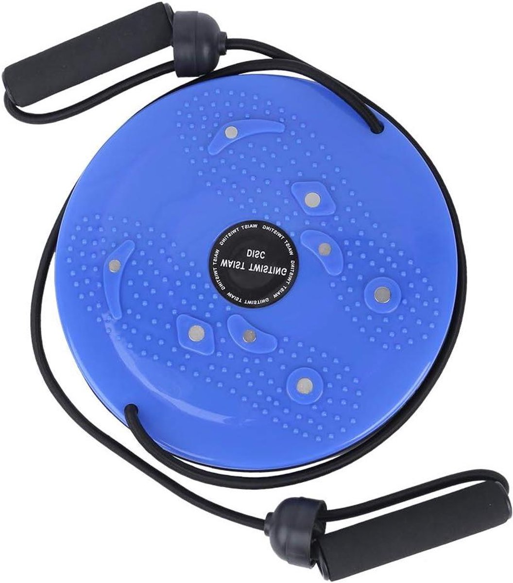 Taille Disc - Fitness Schijf - Thuis Fitness - Met Massage - 25x25cm - Zwart