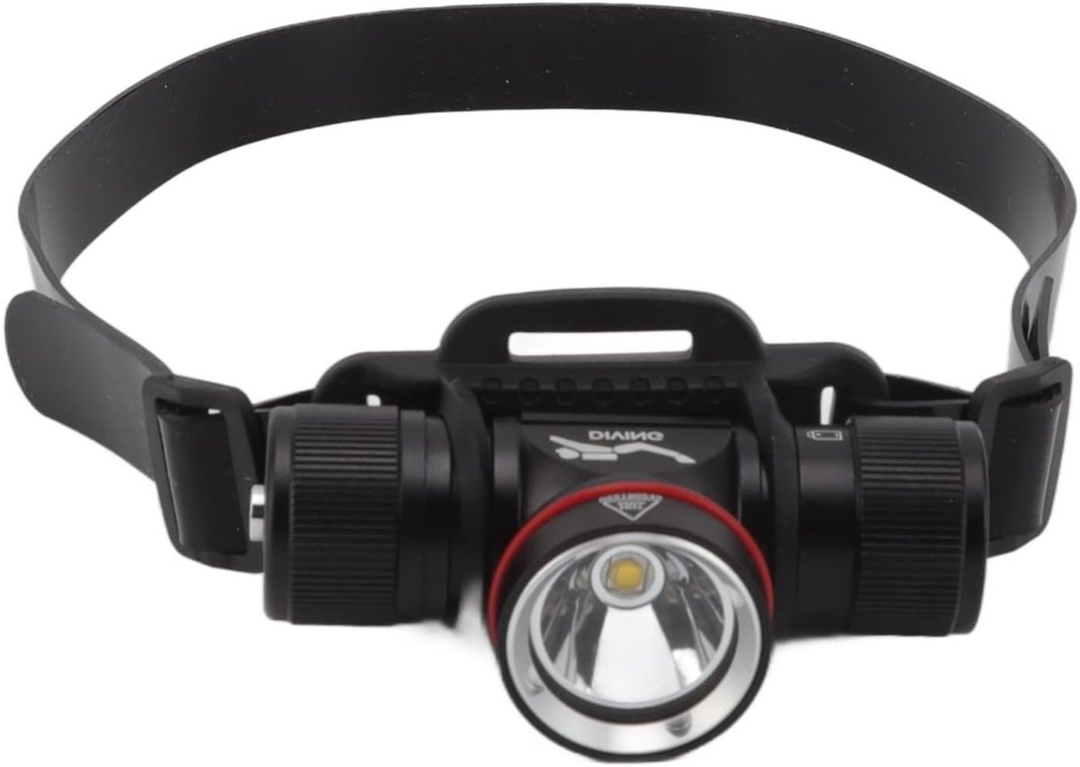 Onderwaterlamp met 1500LM, 80M IPX8 Waterdicht, 5 Verlichtingsmodi voor Duiken en Snorkelen