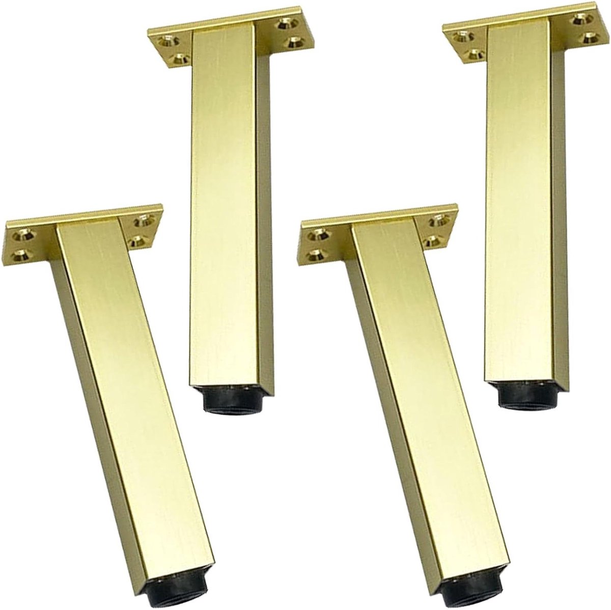 Bankpoten set - Meubelonderstel - Meubels verhogen - In hoogte verstelbaar - 18 cm - Goud