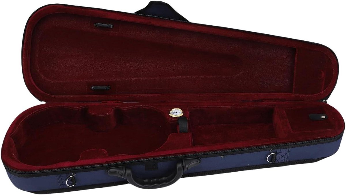 Vioolkoffer - Viooltas - Muziek Transport - Schokabsorberend Schuim - 4/4 Maat - Rode Voering