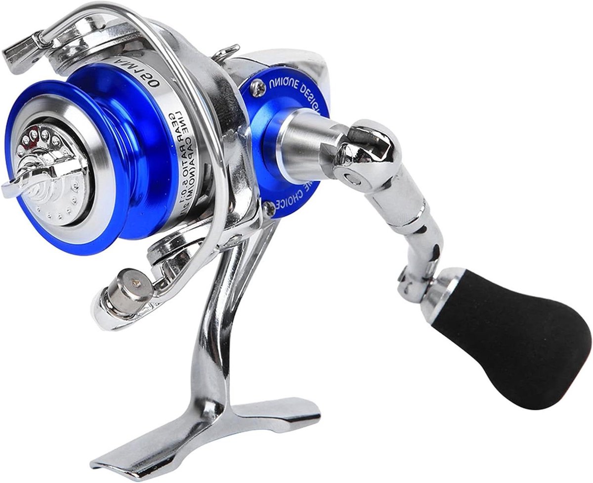 Vismolen Spinning - Metaal Rots Vissen - Zeevissen Outdoor - Volledig Metaal - 218 Gram - Blauw Zilver