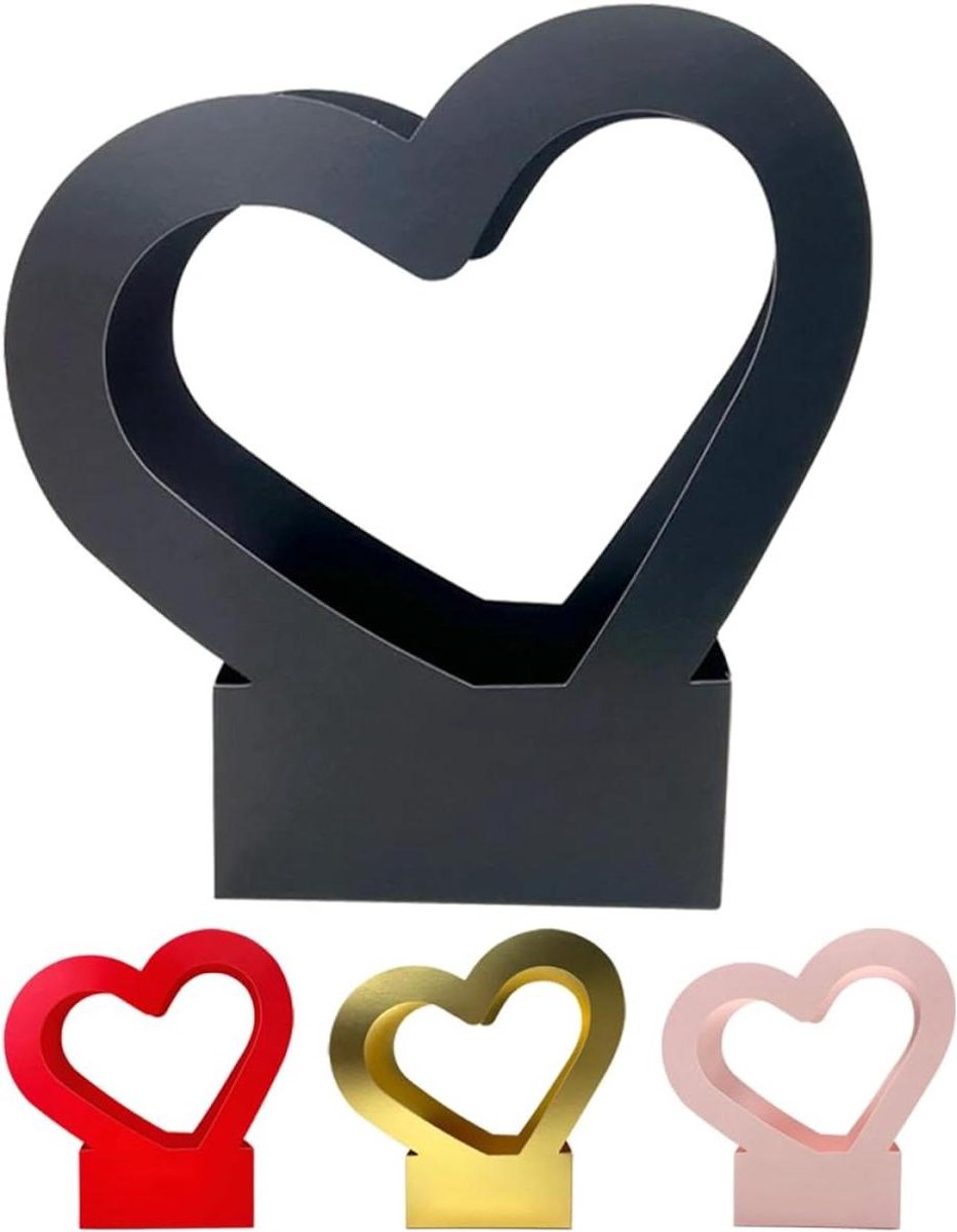 Bloemen Dozen - Boeket Containers - Bloemen Presenteren - Hart Vorm - 30x29.5CM - Diverse Kleuren