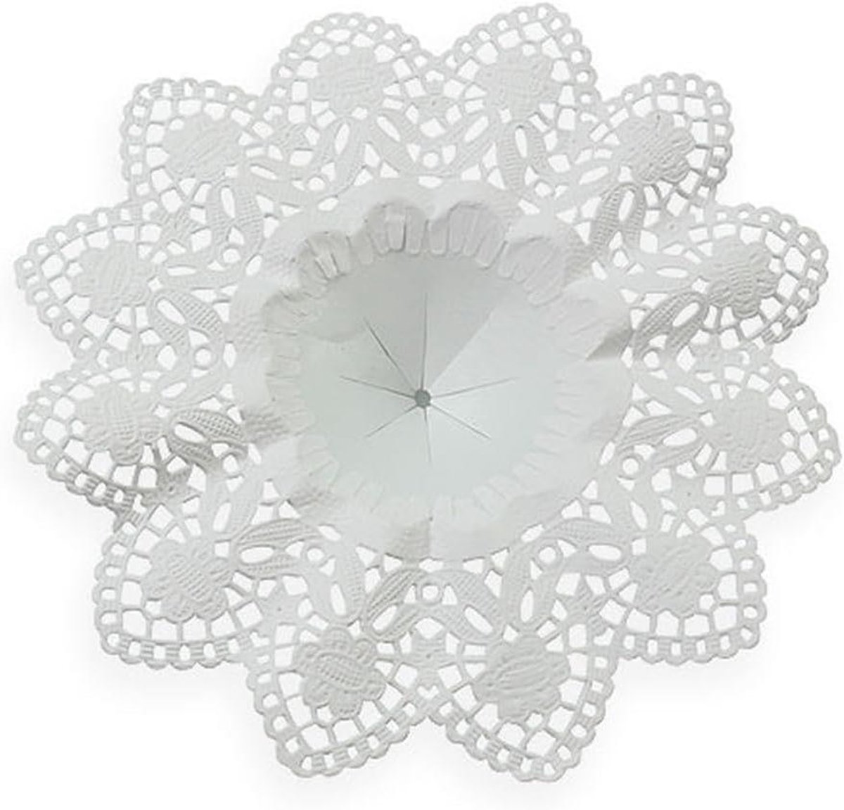 Papieren Manchetten - Bloemen Hulzen - Bloemen Decoratie - Voor Biedermeier - 25 stuks - Wit