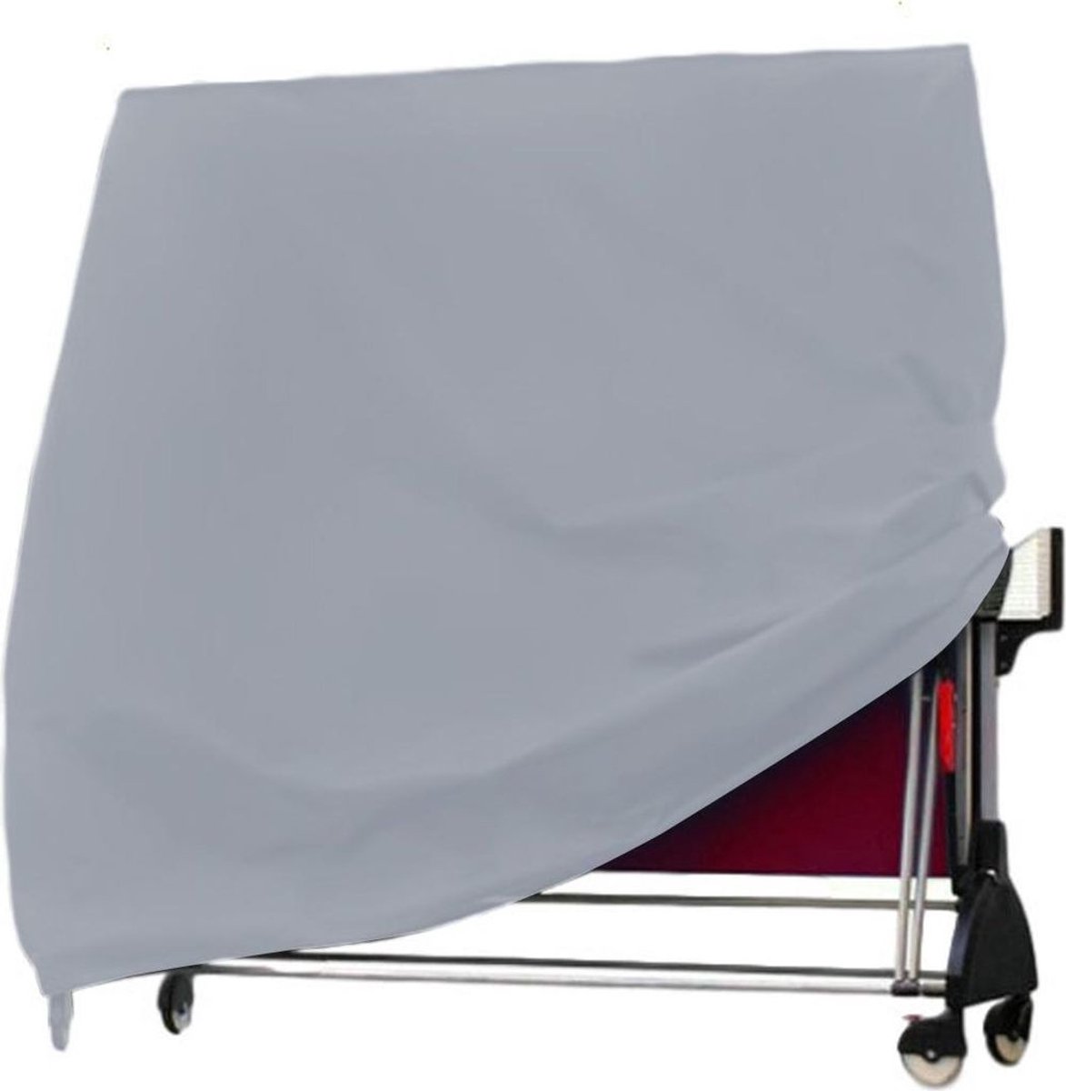 Waterdichte en stofbestendige hoes voor pingpongtafels voor buiten, afmetingen 165x70x185 cm, Oxford-stof, grijs.