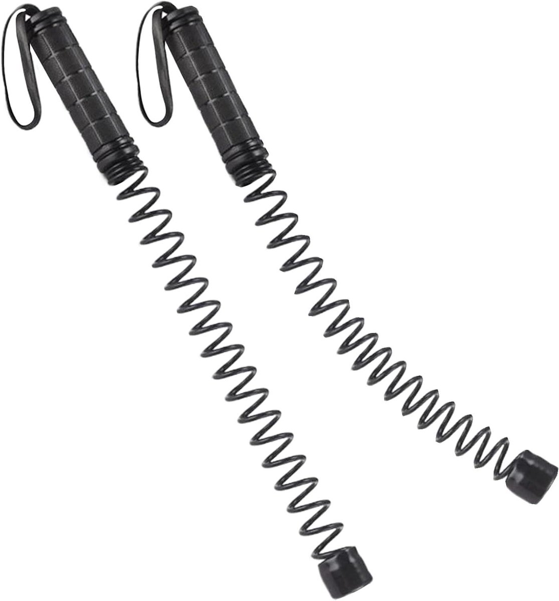 Fitness Touwen - Vetverbranding Set - Thuisfitness Thuistraining - Antislip Grip - Set van 2 - Zwart