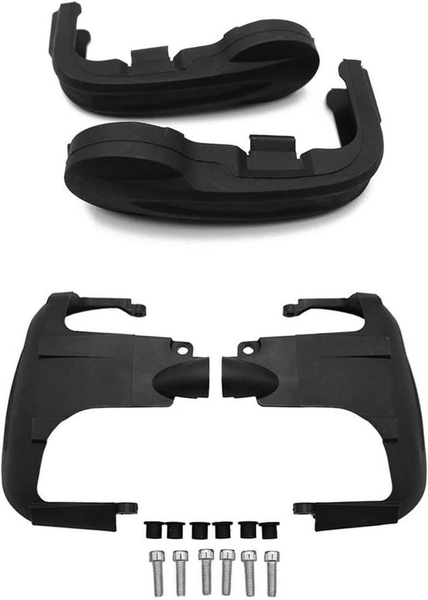 Motorfiets Cilinderdeksel Valbeugel - Motor Bescherming - Motorfiets Beschermen - Schade Voorkomen - SET - Zwart