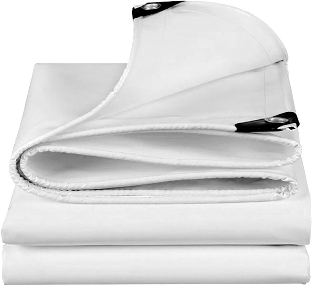 Waterdicht Dekzeil - Beschermhoes Zeil - Spullen Afdekken - Versterkte Randen - 2x2m tot 4x5m - Wit