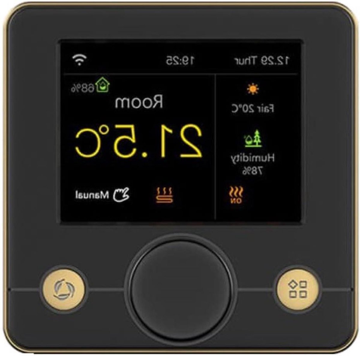 Slimme Thermostaat - Temperatuurregelaar - Energie Besparen - Spraakbesturing Compatibel - 10 x 10 x 6 cm - Zwart