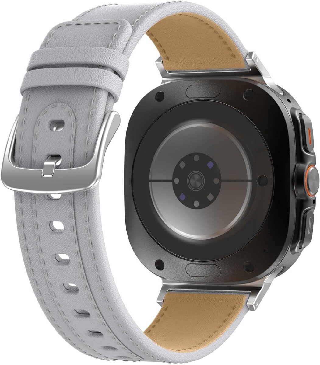 Elegante retro leren vervangband voor Galaxy Watch 7 Ultra - Comfortabele en duurzame horlogeband voor sport en dagelijks gebruik