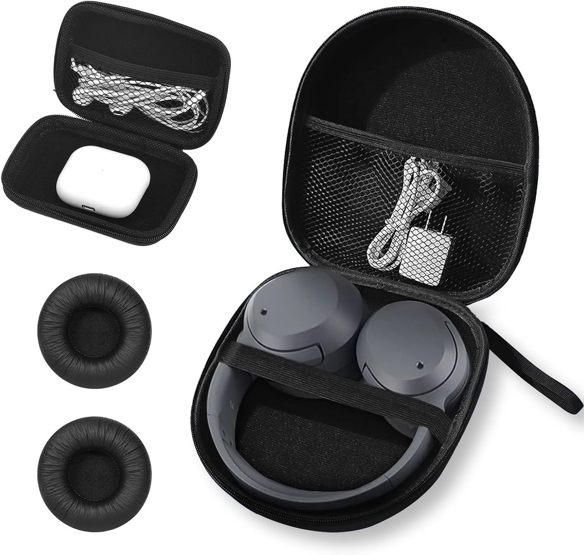 Overear Headphones - Hard Case - Grote Universele Hooftelefoon Case - Compatibel met Sony MDR-XFB950BT - MDRZX310 - MDRZX330 - COWIN E7