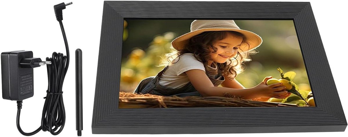 Digitale Fotolijst - Wifi Frame - Foto's Delen - HD Touchscreen - 101 Inch - Zwart