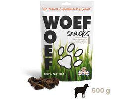 Woef Woef Hondensnack Lamslong Trainers L 500 gr