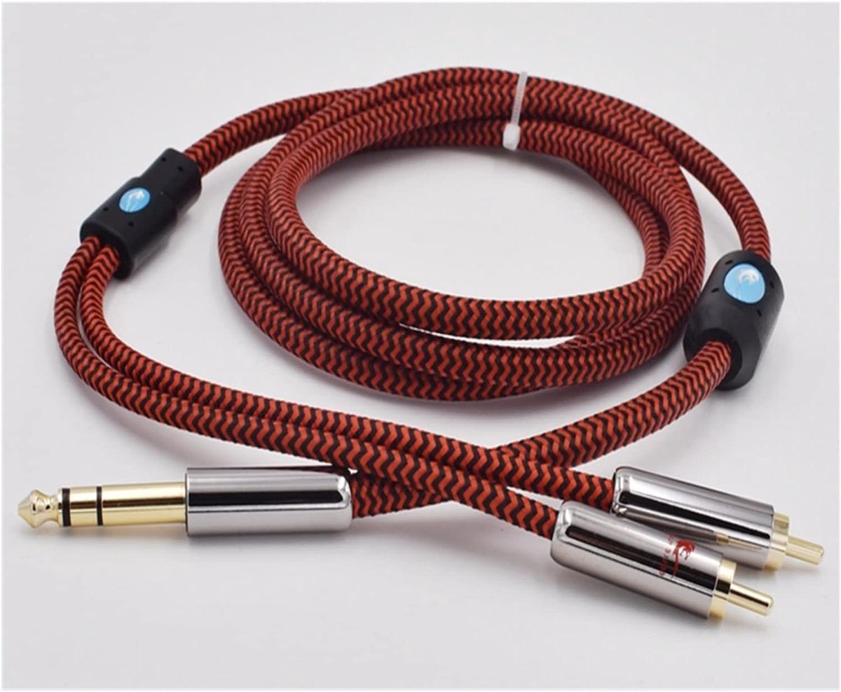 Audio Kabel - Stereo Kabel - Muziek Streamen - Zuiver Koper OFC - 10 Meter - Rood