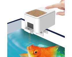 Automatische Visvoeder met WiFi voor Aquariums - Instelbare Timing, Volume en Smartphone Bediening met 100ml Afgesloten Compartment voor Vers Voer