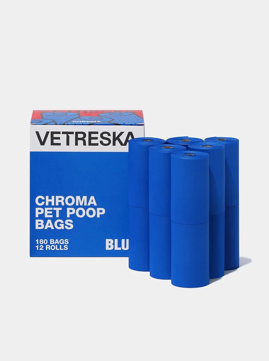 Vetreska - Chroma hondenpoepzakjes - Biologisch afbreekbaar - Extra sterk