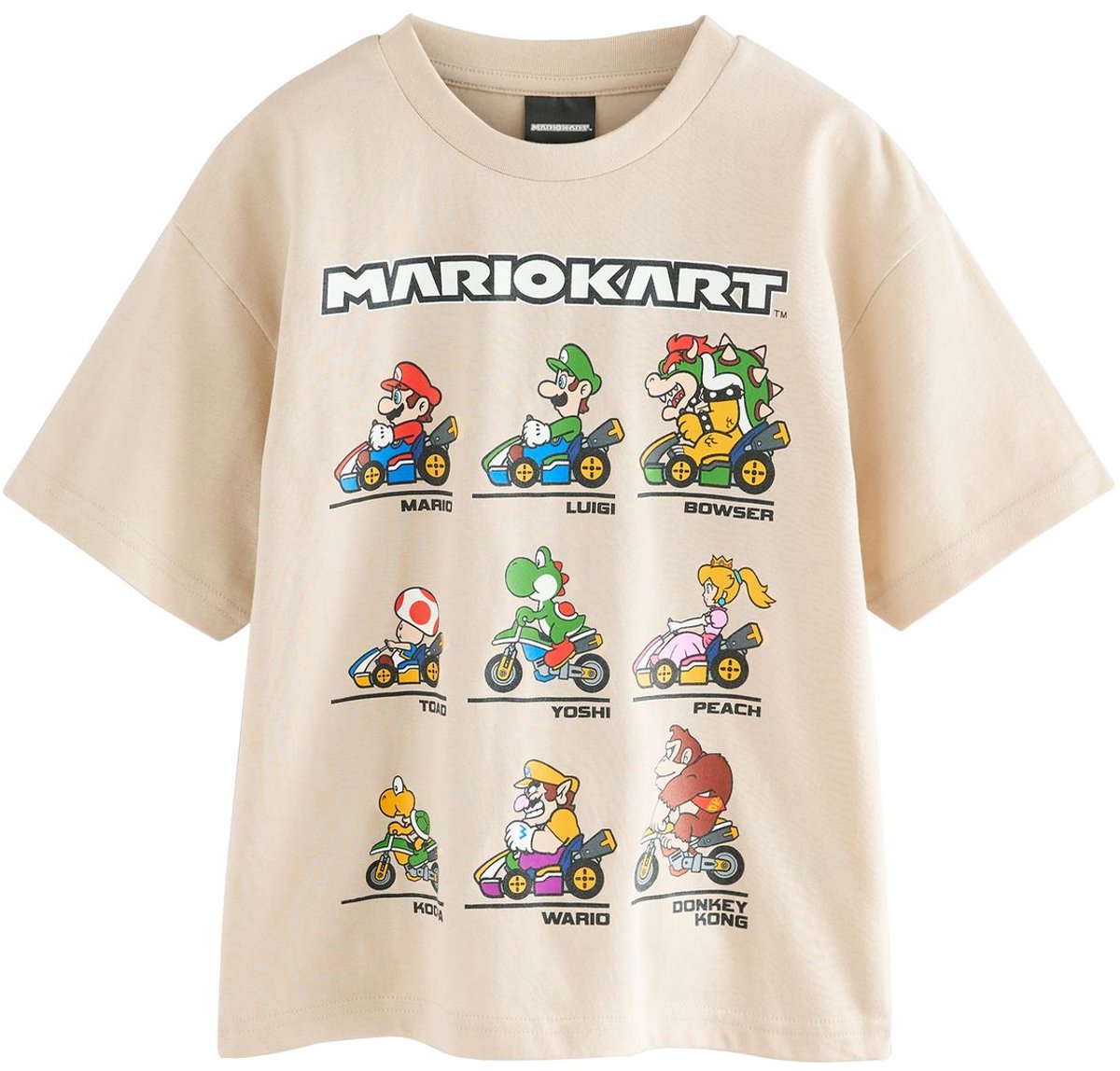 Next - Jongens - Mario Gaming T-shirt - Naturel