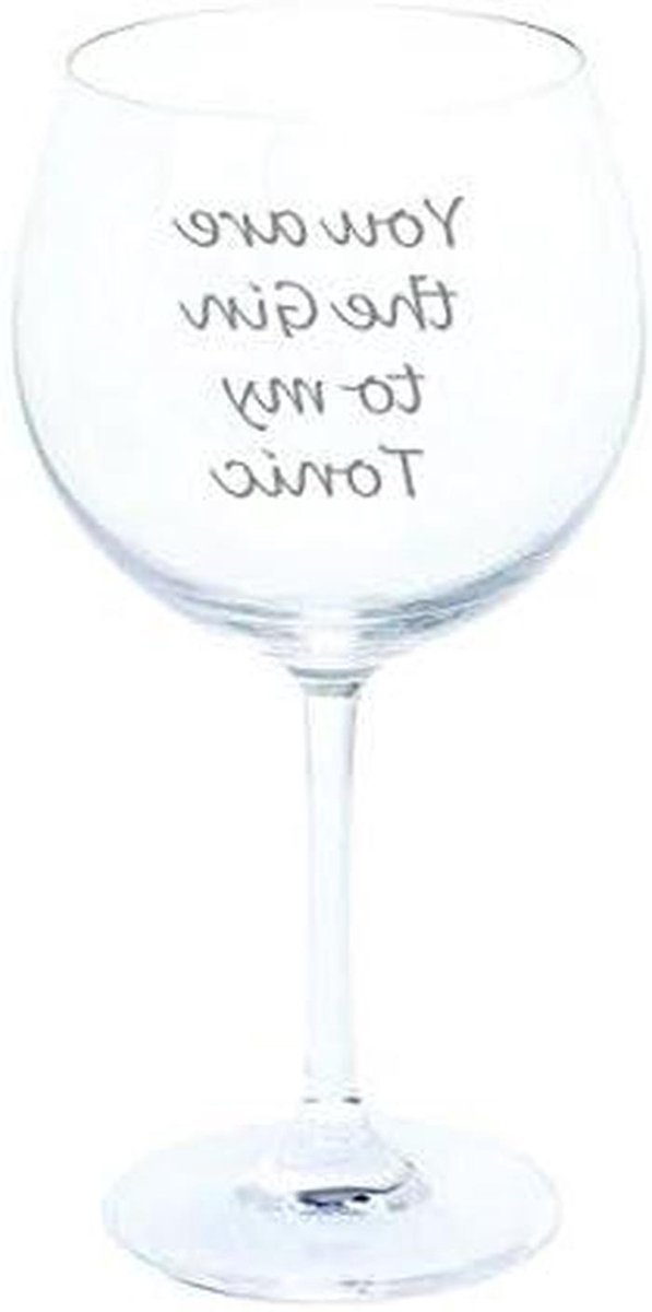 Glaasje voor Gin Tonic - Copa glas - Drank serveren - Grote komvorm - 65 cl inhoud - Helder