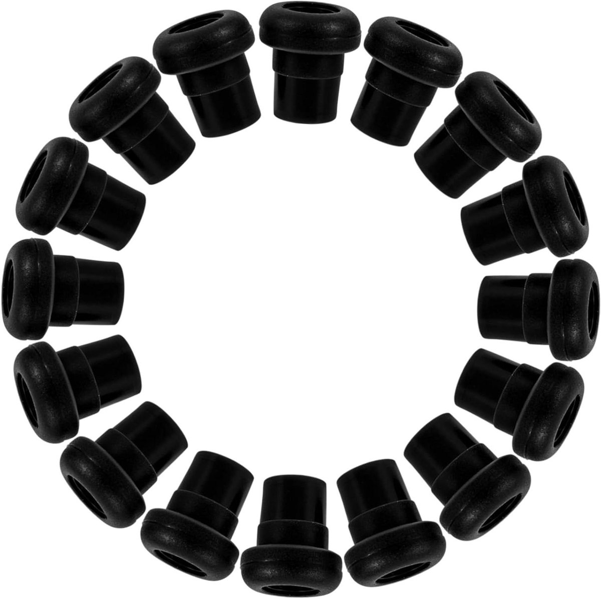 Voetbal Accessoires - Tafelvoetbal Onderdelen - Spelonderhoud - Duurzame Bescherming - 16 Stuks - Zwart