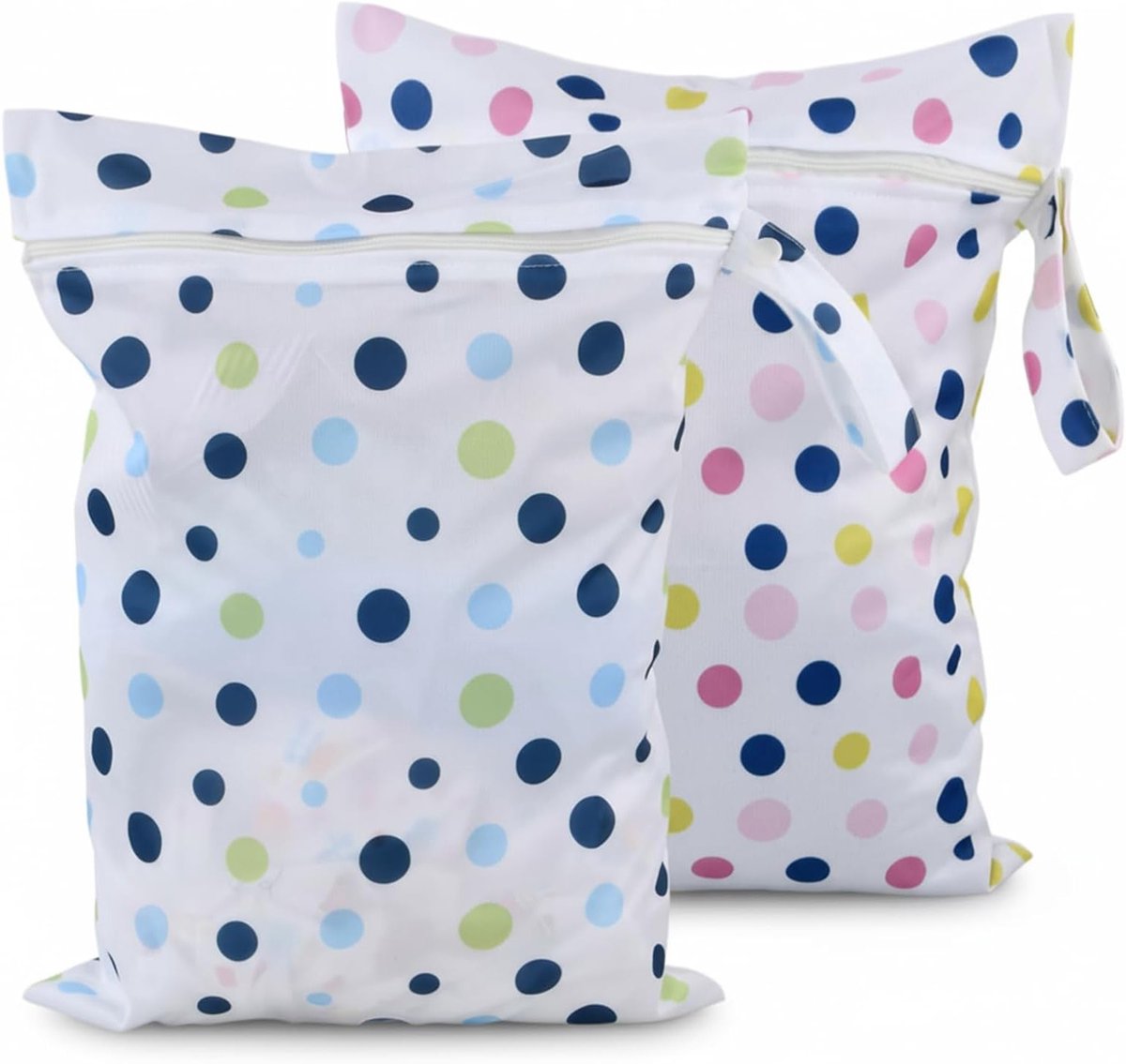 Waterdichte Tas Set van 2, 12x16 Inch Herbruikbare Organizer voor Babyspullen, Geschikt voor Zwemmen, Sport en Reizen, Roze