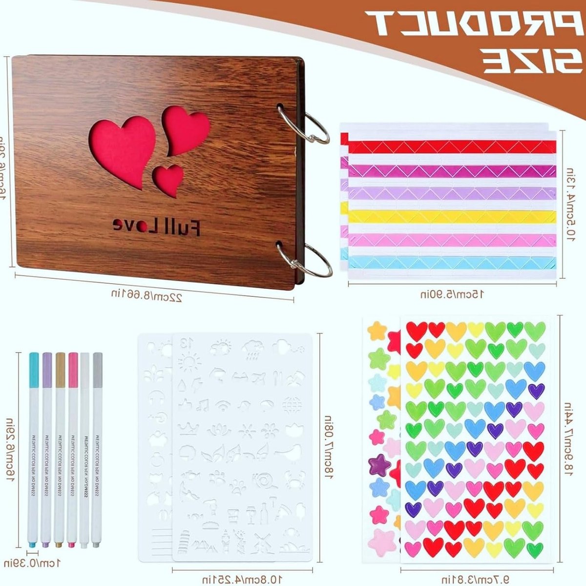 Creatief DIY Fotoalbum - Mooi Scrapbook met Zwarte Pagina's, Persoonlijk Fotoboek voor Kinderen en Gezinnen, Perfect als Verjaardagscadeau of Valentijnsdag Geschenk