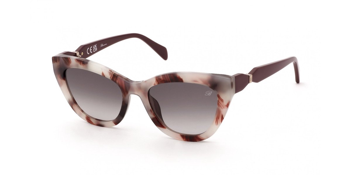 Blumarine SBM240 Rosso marmorizzato 53/19/140 WOMAN Zonnebrillen