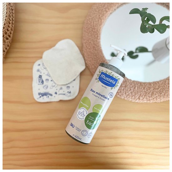 Mustela Bébé Bio Eau Micellaire Lotion Zonder Parfum 400ml van Mustela — afbeelding 2