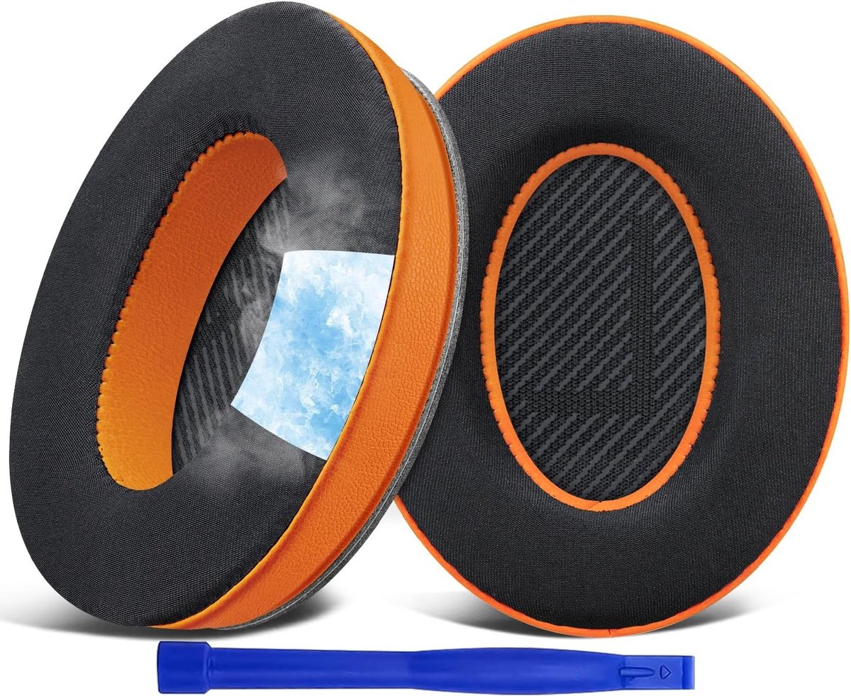 SnelShoppen - Koelende Gel Oorkussens Vervanging voor Over-Ear Hoofdtelefoons, Geluidsisolerend Schuim, Compatibel met QC2, QC15, QC25, QC35 I, QC35 I