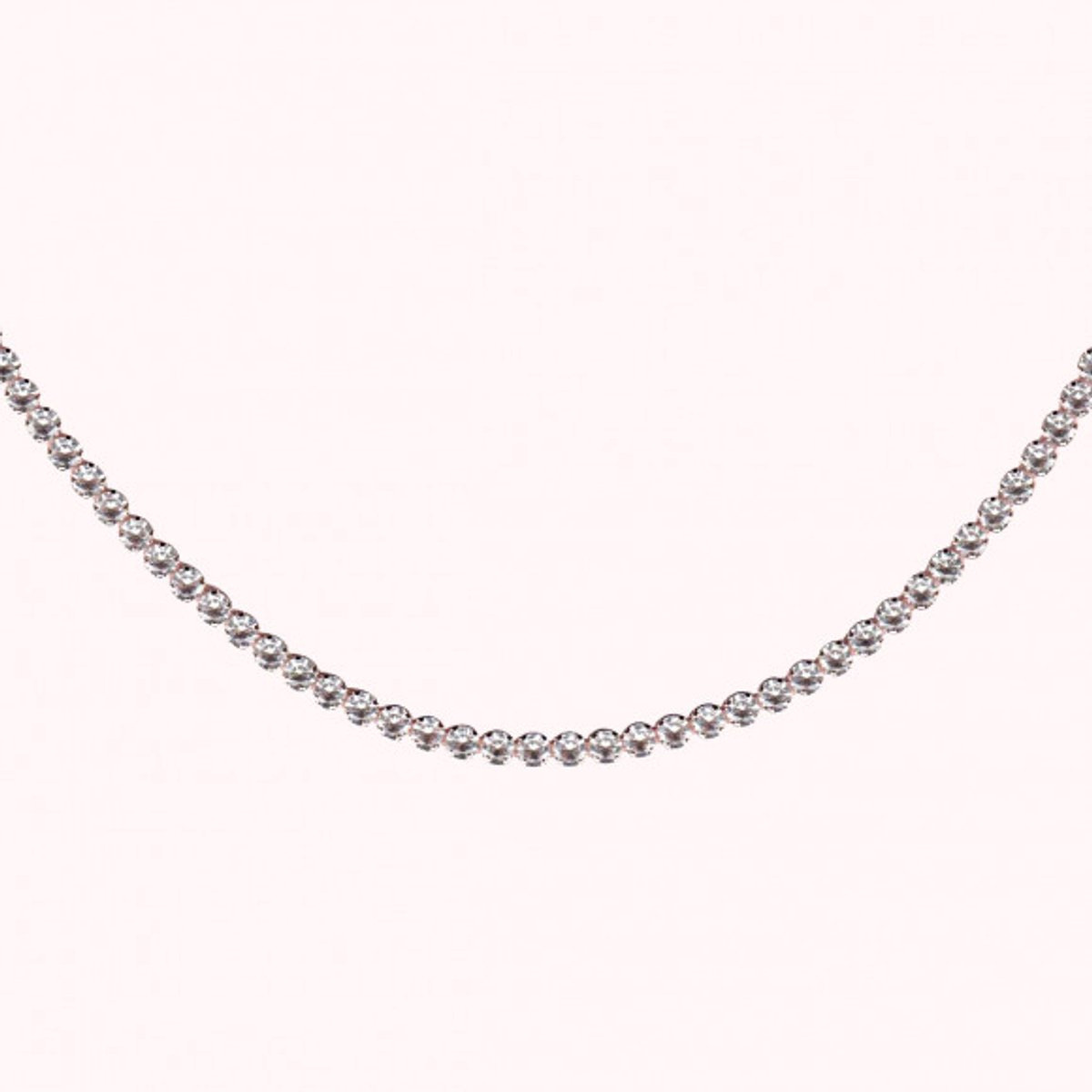 Bronzallure Tennis Necklace 3 Mm Stone WSBZ02534.WR-450 Brons 45