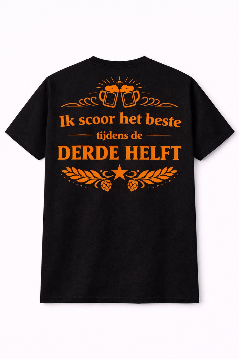 Shirt - Zwart - Kampioen 3e Helft