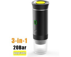 uJOY Draadloze elektrische koffiemachine - Koffiepoeder en capsules - Makkelijk mee te nemen - 60ml - Intelligente verwarmingsfunctie