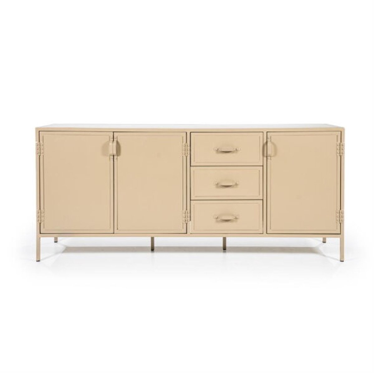 Meubelplaats Dressoir Industrieel 3drsladen 185x47cm - zand | Eleonora