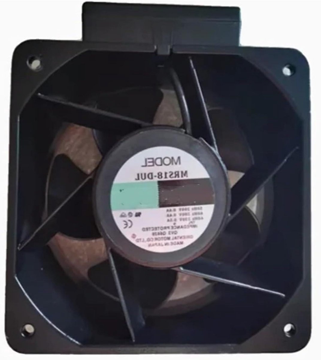 Ventilator - Koeler - Koeling Optimaliseren - AC Stroomvoorziening - 180 x 90 mm - Zwart