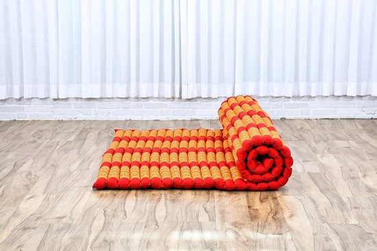 Opvouwbaar Matras - Japanse Futon Gastenbed - Ontspanning en slapen - Natuurlijke kapok vulling - 190 x 145 cm — afbeelding 5