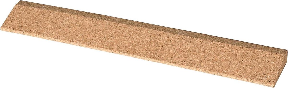 Lange yogawig - Yogablok pilates - Yoga pilates training - Antislip natuurkurk - 60 x 9 x 3 cm - Natuurkurk