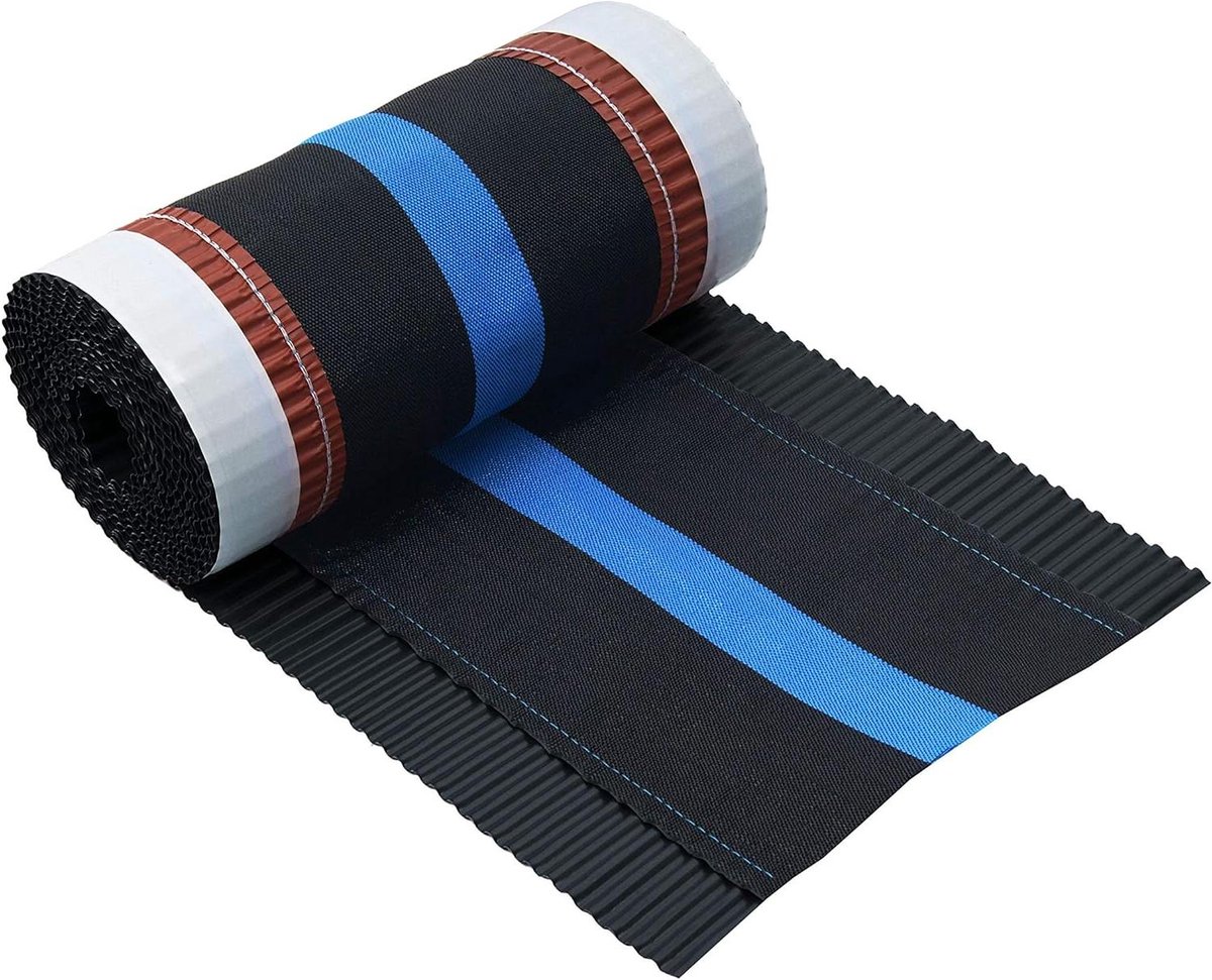 Nokband Dakventilatie - Rol Faîtage - Dak Beschermen - Dampdoorlatend Weefsel - 310 mm - Grafiet
