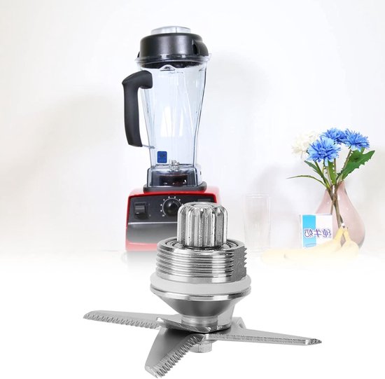 Roestvrijstalen mengmes voor blender, vervangend snijmes met spiraalvormige tanden, geschikt voor 5200 mixer huishoudelijke serie 64oz en 32oz, 7,6x5x5,3cm, duurzaam en efficiënt mengresultaat van Merkloos — afbeelding 4