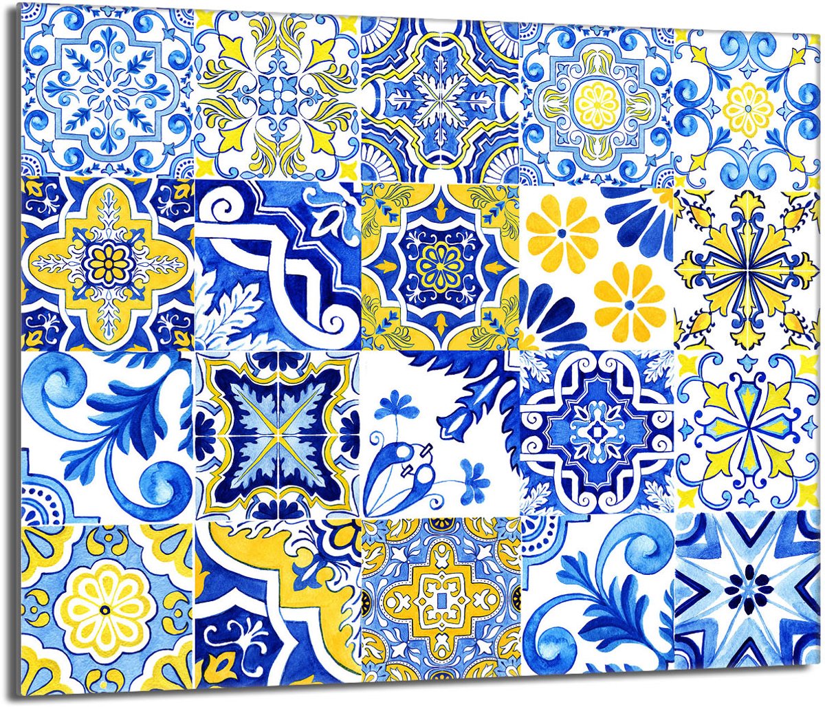 TMK ArtDeko Serie - Snijplank - Mozaïek - 60x52cm - Roestvrij glas